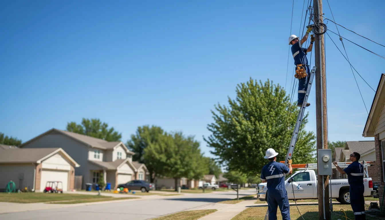 Residential electrician providing installation services in Corrigan, TX
